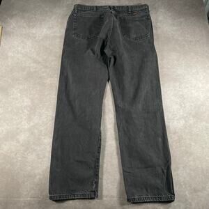 Vintage 00s Rustler Black Denim Straight Leg Jeans 35x29.5